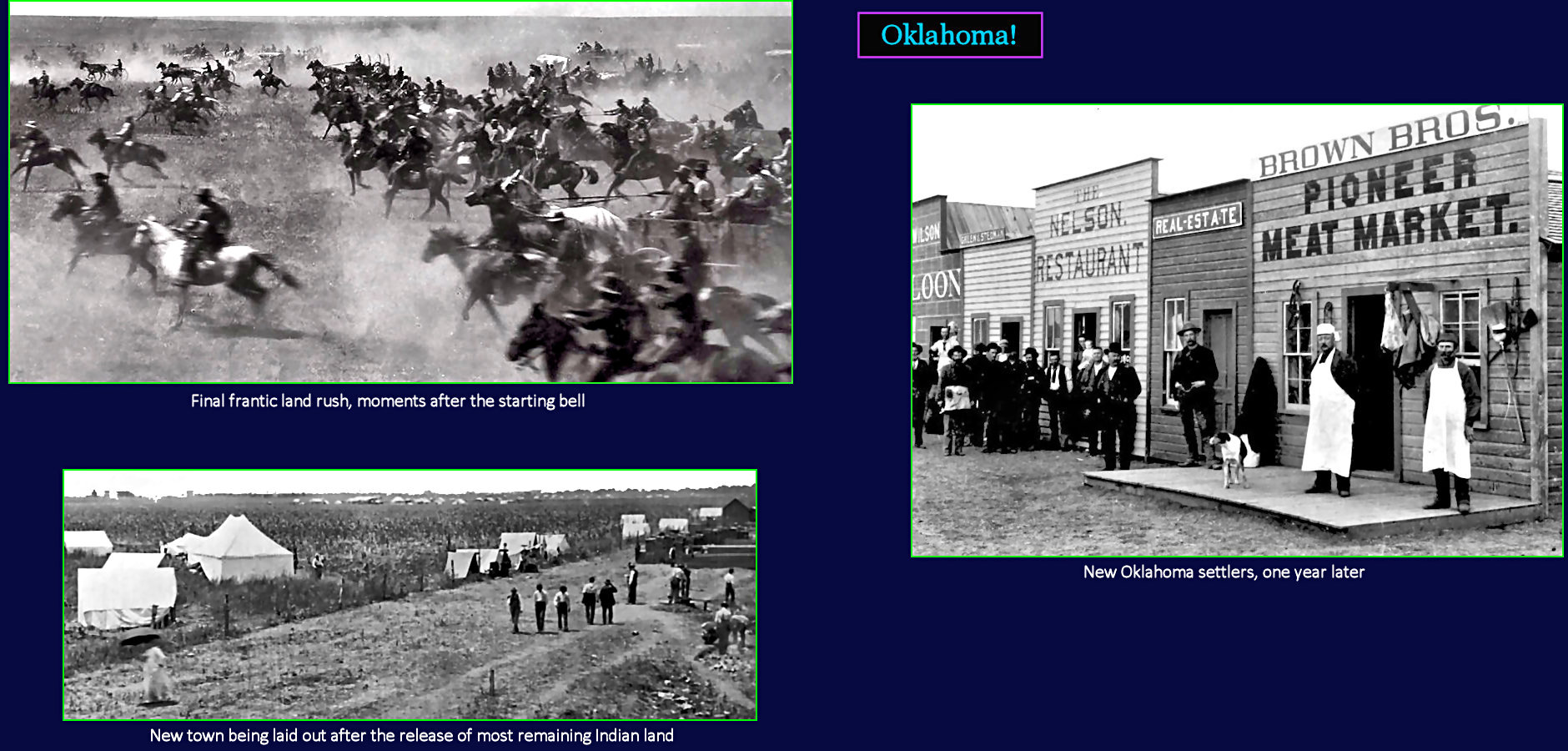 Oklahoma open for business, 1893